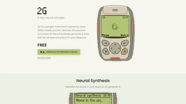 2G — official website screenshot