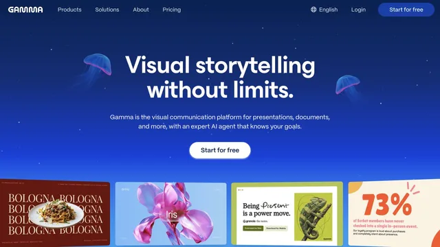 Gamma — official website screenshot