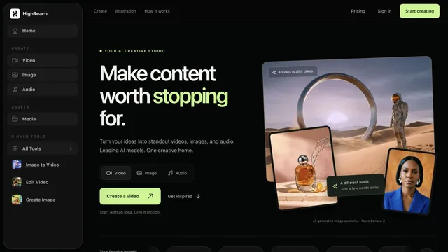 HighReach — official website screenshot