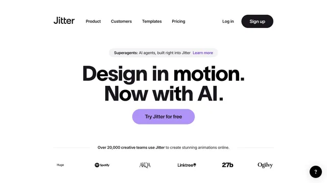 Jitter — official website screenshot