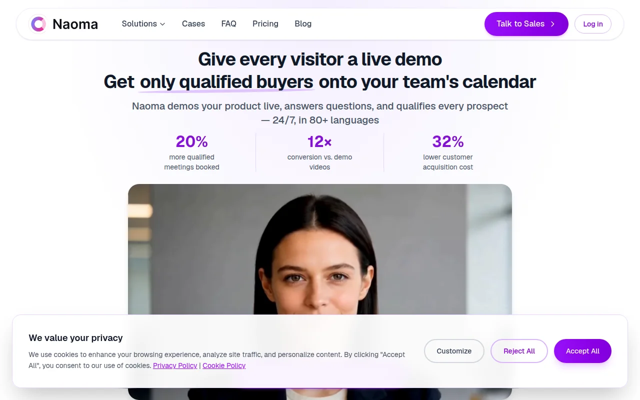 Naoma — official website screenshot