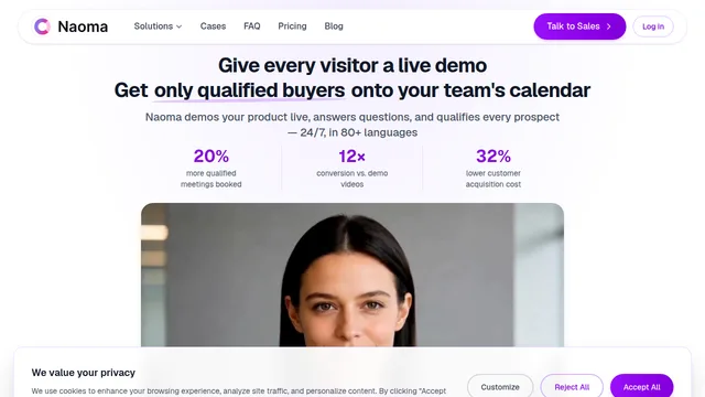 Naoma — official website screenshot