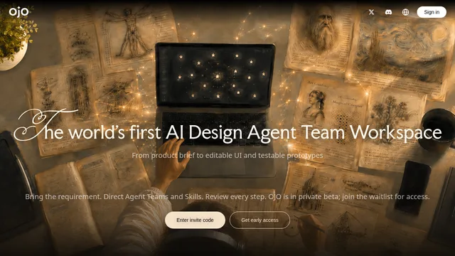 OJO — official website screenshot