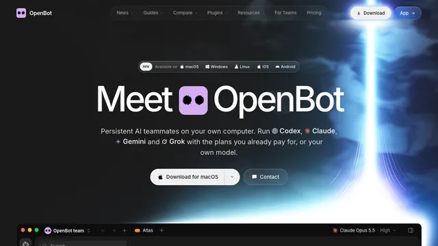 OpenBot — official website screenshot