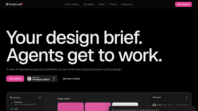 PixelCrew — official website screenshot