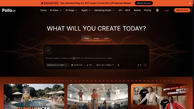 Pollo AI — official website screenshot