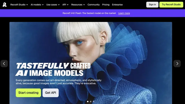 Recraft — official website screenshot