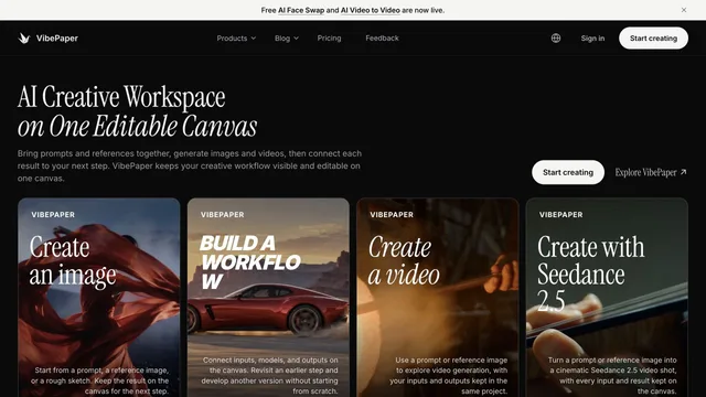 VibePaper — official website screenshot