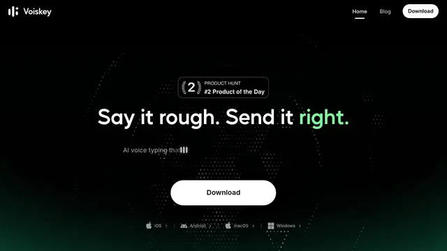 Voiskey — official website screenshot