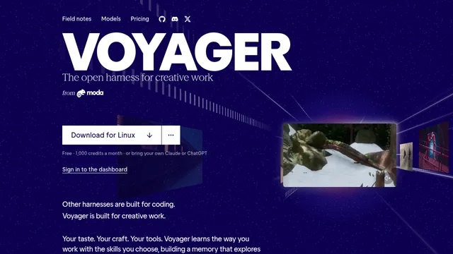 Voyager — official website screenshot