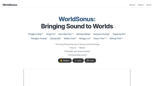 WorldSonus — official website screenshot